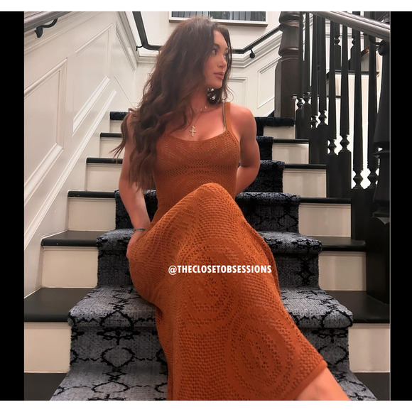 MANGO BLOGGER FAVE!!! Long Dress with Thin Straps NWT - Picture 14 of 16